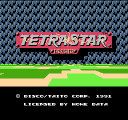 Tetra Star: The Fighter title screen for Famicom